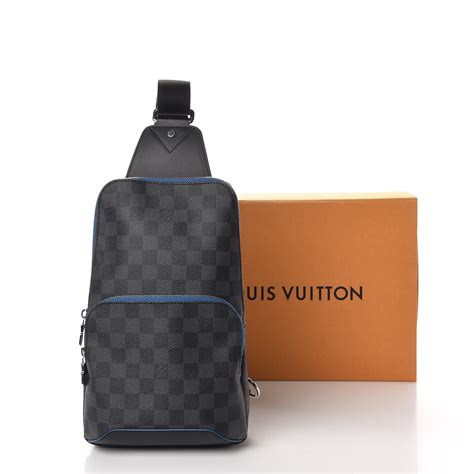 louis vuitton avenue sling bag damier graphite black/gray|Louis Vuitton sling backpack.